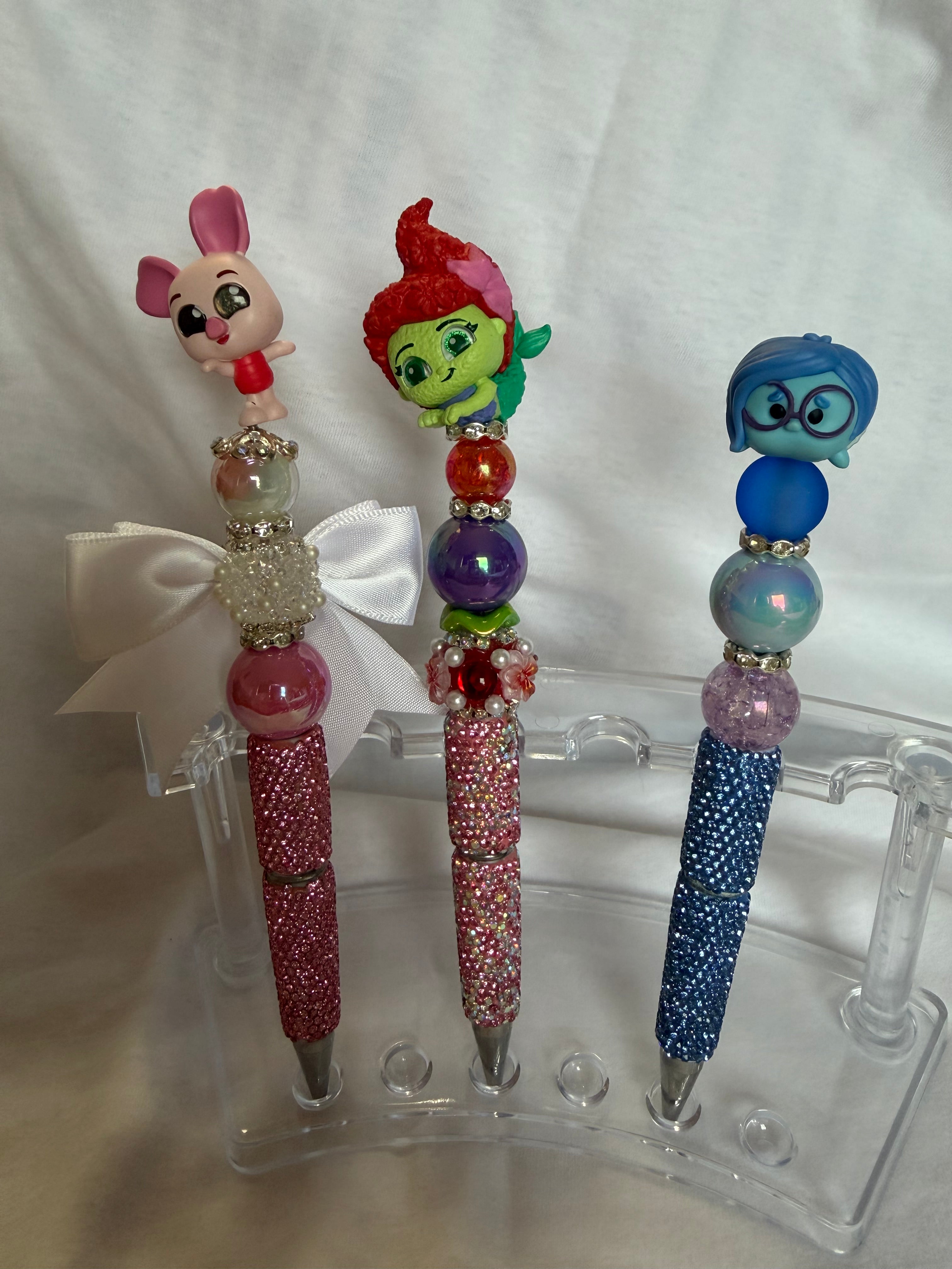 Rhinestone pen with Doorable Topper
