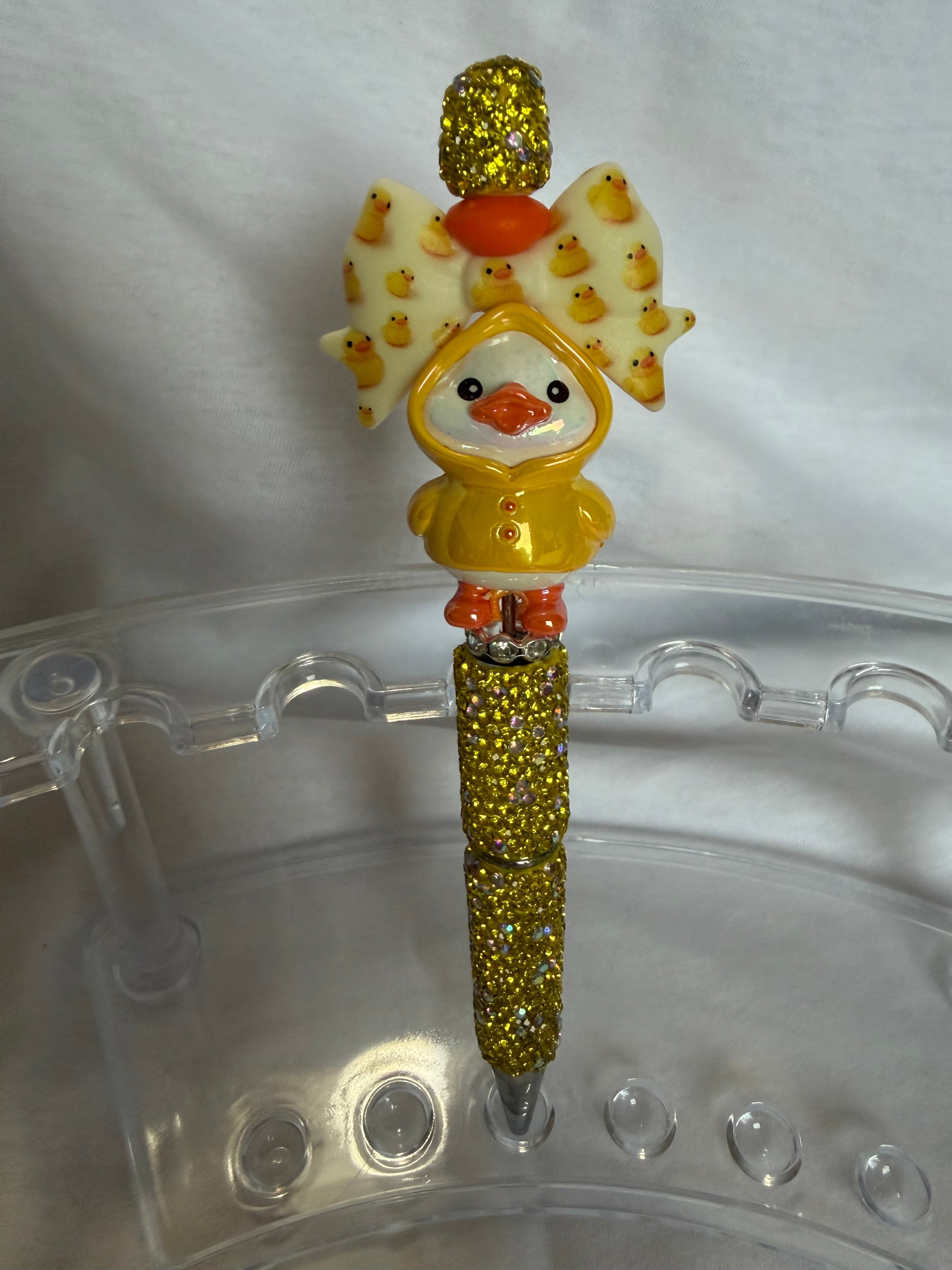 Rhinestone pen with Character Topper