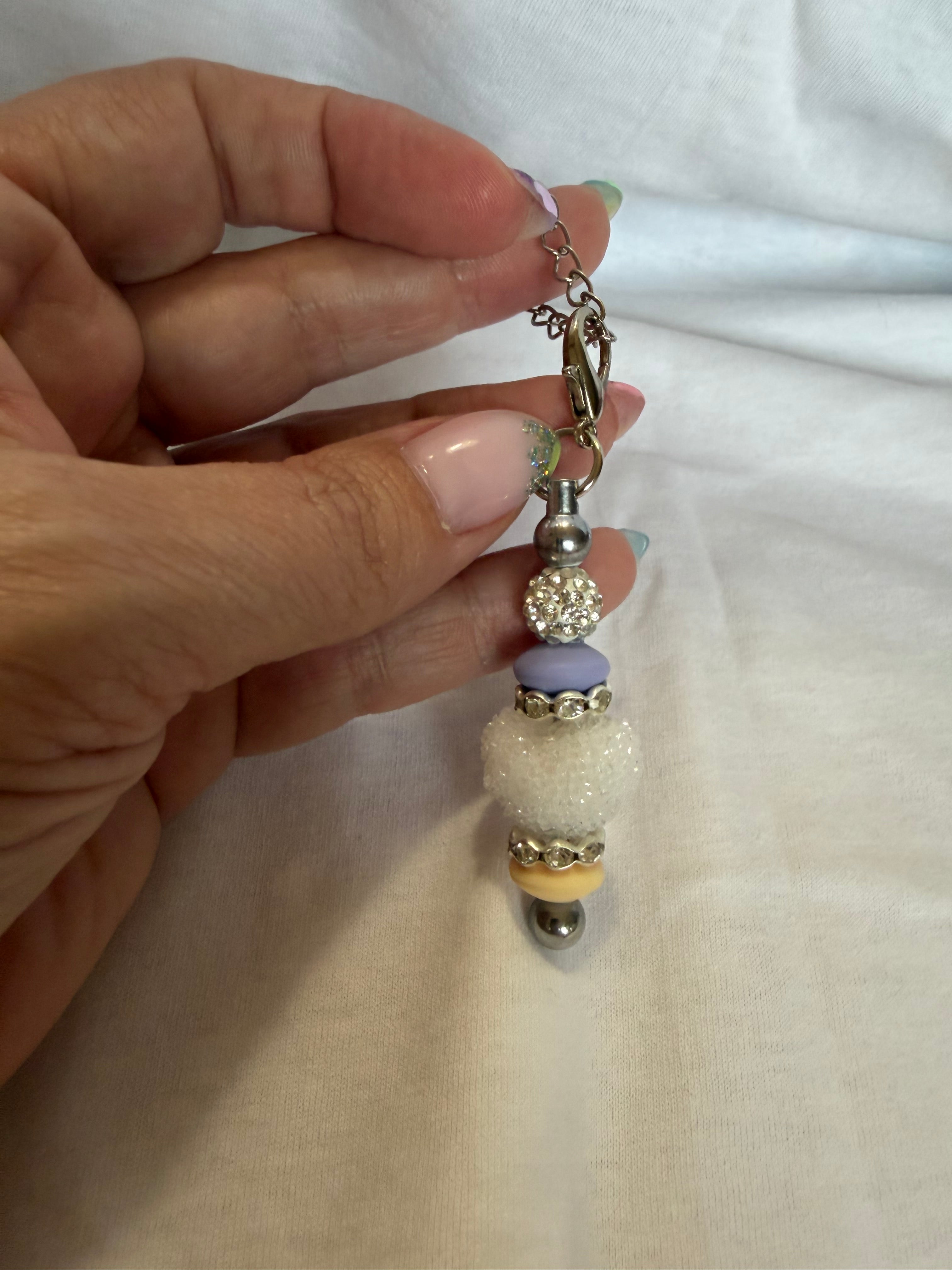 Water bottle handle charm